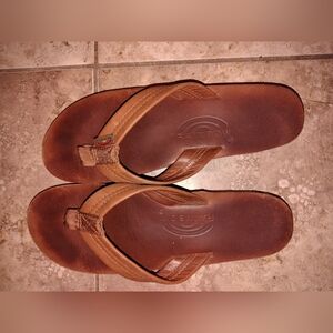 Rainbow Women's Brown Leather Sandals
